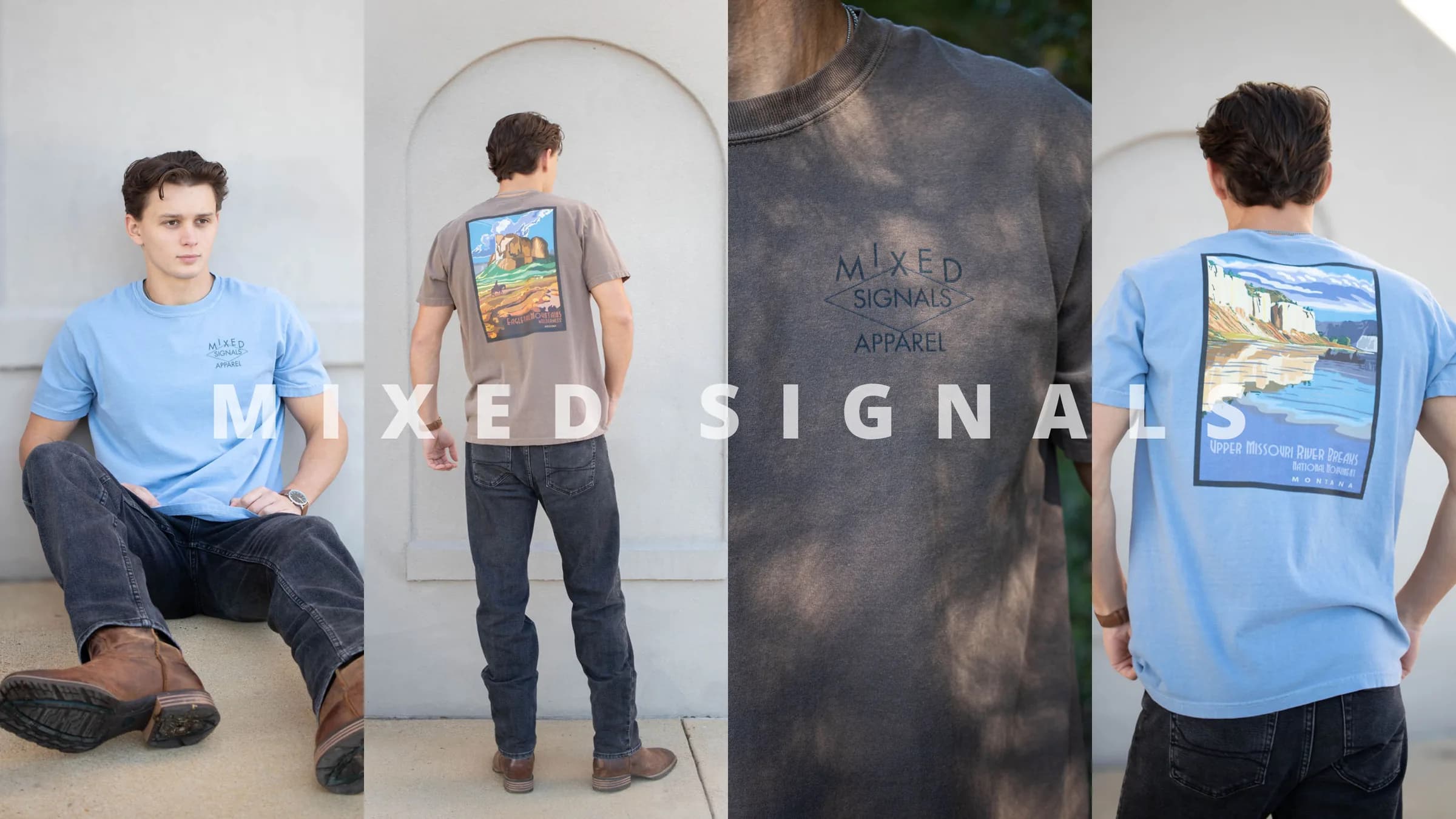 Lifestyle brand photography — Mixed Signals Apparel campaign